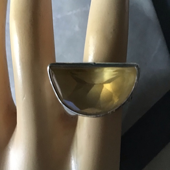 Jewelry - Yellow Quartz and Sterling Ring